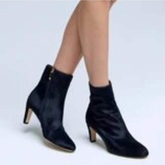 L’AGENCE “Angelique” Black Suede Ankle Boots - Picture 8 of 8